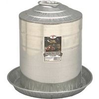Little Giant 9835 Poultry Fount, 5 Gallon Capacity, Galvanized Steel, Floor Mounting