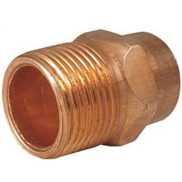 Elkhart Products 104 Series Pipe Adapter, 1-1/4 in, Sweat x MNPT, Copper