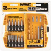 DEWALT DW2503 Quick-Change Drill Bit Set, 20-Piece, Steel, 20 PC Rapid Load Tin Set