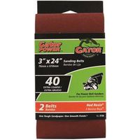 Gator 3" x 24" Sanding Belt, Aluminum Oxide, 40 Grit, Extra Coarse