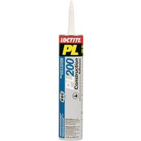 Loctite PL Project Construction Adhesive, Tan, 10 oz Cartridge, All-Purpose Interior/Exterior