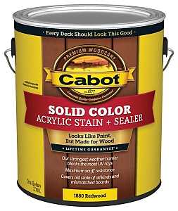 Stain Solid Acrylic Exterior Redwood