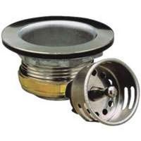 Plumb Pak PP820-28 Basket Strainer Assembly, 2-7/8 in Dia, Stainless Steel, Chrome
