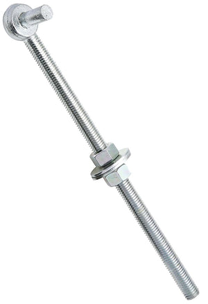 National Hardware Series Full Threaded Bolt Hook, 12 in L, Steel, Zinc-Plated (N130-583)