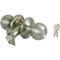 ProSource Stainless Steel Entry Knob, KW1, KA3 Keyway, Grade 3 (T3P00V-PS)