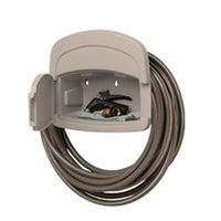 Suncast DHH150 DLX Hose Hangout, 150 ft Capacity, Resin, Light Taupe, Wall Mounting