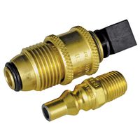 Mr. Heater 1/4" MPT to Male Plug Coupling Adapter Kit, Brass, Gold (F276330)
