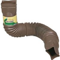 Amerimax Flex-A-Spout Downspout Extension, 22-55 in L, Steel, Brown, Model 85019