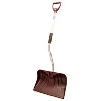 Rugg 36PBSLW-S Snow Shovel and Pusher, 20 in W Blade, Polyethylene Blade, Aluminum Handle, Admiral N