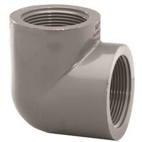 Lasco 808007BC 3/4" PVC Pipe Elbow, 90° Angle, FIP, Schedule 80