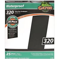25 Count 9" x 11" 320 Grit Sandpaper