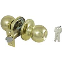 ProSource Stainless Steel Entry Knob, KW1 KA3 Keyway, Grade 3 (T3700V-PS)