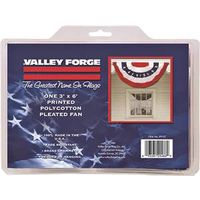 Valley Forge Full Fan Flag, 3 ft W x 6 ft H, Polycotton