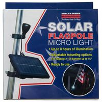 Valley Forge Flagpole Micro Light, 1-Lamp LED, Plastic Fixture, Black (FPML-1)
