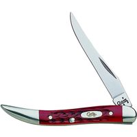 Case 00792 Pocket Knife, 2-1/4 in L Blade, Stainless Steel, Red Handle, Single Blade