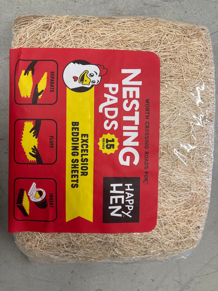 Excelsior Nest Box Bedding Pads HH Nesting Pad