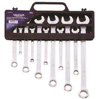 Vulcan TR-H11 Combination Wrench Set, 11-Piece, Chrome Vanadium Steel, Mirror Polish