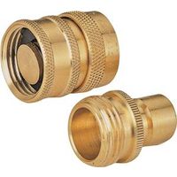 Landscapers Select GB9615 Hose Connector, 3/4 In, Male and Female, Brass BRS Quick Conn Set