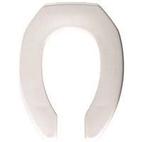 WHT Elongated Plastic Toilet Seat (4.16 lbs)