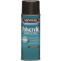Minwax Polycrylic Protective Finish Paint, Liquid, Crystal Clear, 11.5 oz, Aerosol Can