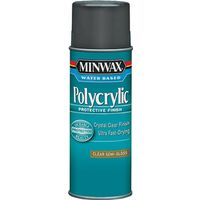 Minwax Polycrylic Protective Finish Paint, Semi-Gloss, Crystal Clear, 11.5 oz, Aerosol Can