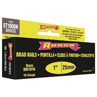 1" Brown Brad Nails - 2000 Pack