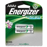 2-Pack AAA Rechargeable NiMH Batteries