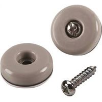Shepherd Hardware Round Furniture Pads, 1 in, 75 lb, PTFE, Tan, 8 Pack (9452)