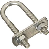 National Hardware N222-075 U-Bolt, 1/4-20 Thread, 2-1/4 in L, Steel, Zinc 1/4x3/4x2-1/2