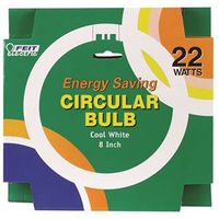 Feit Electric FC8T9/CW Fluorescent Bulb, 22W, T9 Lamp, G10Q Base, 4100K, Cool White Light
