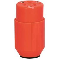 Eaton Wiring Devices BP3487-4RN 2-Pole Electrical Connector, 15A, 125V, NEMA 5-15R, Orange