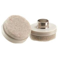 Shepherd Hardware Round Furniture Pads, 1 in, Felt Cloth, Almond, 6 Pack (9934)