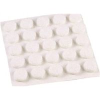 Shepherd Hardware Round Felt Furniture Pad, White, 3/8 in Diameter (Model 9957)