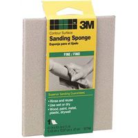 3M Fine Sanding Sponge, 5.5 in L x 4.5 in W, Model 917