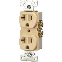 Eaton Wiring Devices BR20V Duplex Receptacle, Nylon, Ivory, 20A, 125V, NEMA 5-20R