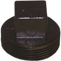 Canplas 2" Threaded Plug, MNPT, ABS, Black, Schedule 40 (103052SBC)