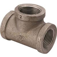 ProSource 3/4" x 3/4" x 1/2" Threaded Malleable Iron Pipe Tee, SCH 40, 300 PSI