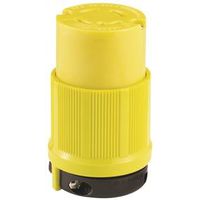 Eaton Wiring Devices L1430C Electrical Connector, 3-Pole, 30A, NEMA L14-30, Black/White