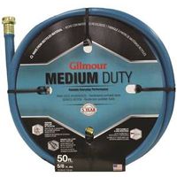 Gilmour Medium-Duty 5/8" x 50' GDN Vinyl Hose, Metal/PVC, Blue
