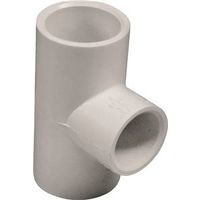 IPEX PVC Pipe Tee, 3/4" x 1/2", Socket, White, SCH 40, 150 PSI Pressure