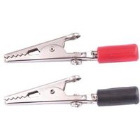 Gardner Bender 14-077 Alligator Clip, 7/16 in Jaw Opening, 22 to 14 AWG Wire, Black/Red 2PK