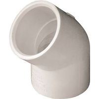 IPEX 1" PVC Pipe Elbow, Socket, 45° Angle, Schedule 40 (435483)