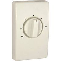 TPI S2022 Single-Pole Thermostat, White