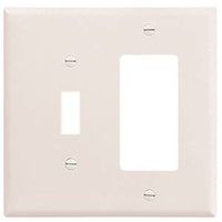 Eaton Wiring Devices 2153W-BOX Combination Wallplate, 4-1/2 in L, 4-9/16 in W, Standard