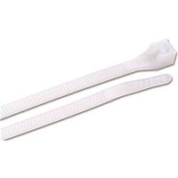 Gardner Bender 46-310 Cable Tie, 0.27 in Max Bundle Dia, 11 in L, 6/6 Nylon, Natural, 100/BAG