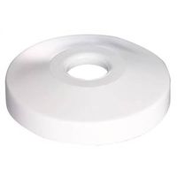 Shallow White Bath Flange 1"