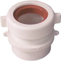 Canplas Trap Pipe Adapter, 1-1/2" x 1-1/4", Spigot x Slip, PVC, White (Model: 192858A)