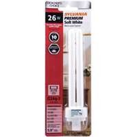 Sylvania 20941 Compact Fluorescent Bulb, 26W, T4 Lamp, G24Q-3 Base, 1710 Lumens, 2700K Temp