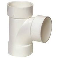 Canplas PVC Sanitary Pipe Tee, 3" Hub, White (Model: 192153)