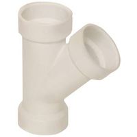 Canplas 1-1/2" PVC Wye Pipe Fitting, Hub, White, Schedule 40 (192301L)